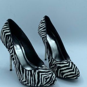 MERMAID BLACK/WHITE Zebra Velvet